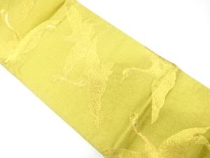 群鶴模様織り出し　袋帯